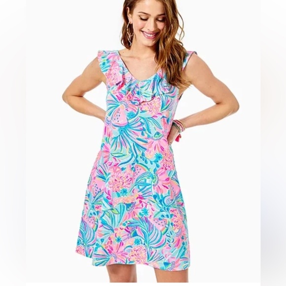 Lilly Pulitzer Dresses & Skirts - LILLY PULITZER Alessa Swing Dress In Multi
Tropical Punch Sz Medium